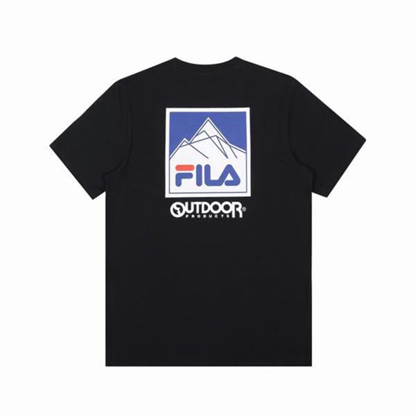 Camisetas Manga Corta Fila Hombre Negras - X Outdoor Graphic S/S - España 643509JHD